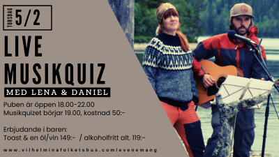 LIVE MUSIKQUIZ MED LENA & DANIEL