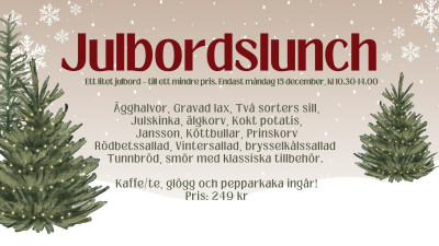 Julbordslunch